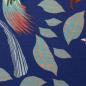 Preview: Viskose-Jersey Birds of Paradise by Bienvenido Colorido - blau-bunt, Blätter und Vögel
